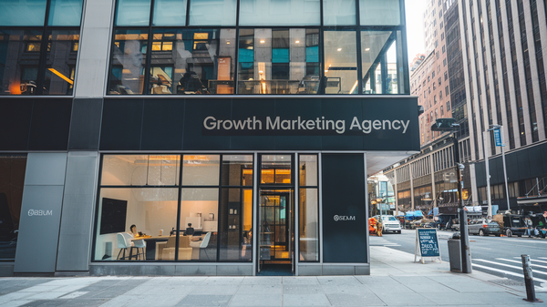 A photo of the exterior of a growth marketing agency in New York's startup ecosystem. 